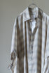 【Licht Bestreben】"Detachable Sleeve Hook-Cuff Check Shirt"