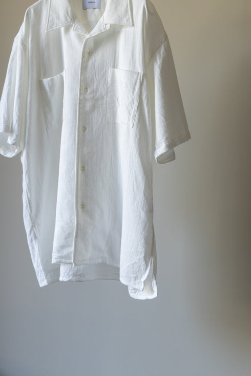 【nuterm】"オープンカラーショートスリーブシャツ"