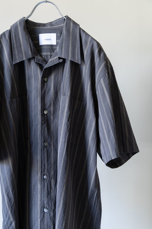 【nuterm】"オープンカラーショートスリーブシャツ"