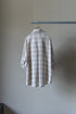 【Licht Bestreben】"Detachable Sleeve Hook-Cuff Check Shirt"