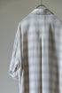 【Licht Bestreben】"Detachable Sleeve Hook-Cuff Check Shirt"