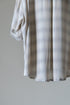 【Licht Bestreben】"Detachable Sleeve Hook-Cuff Check Shirt"