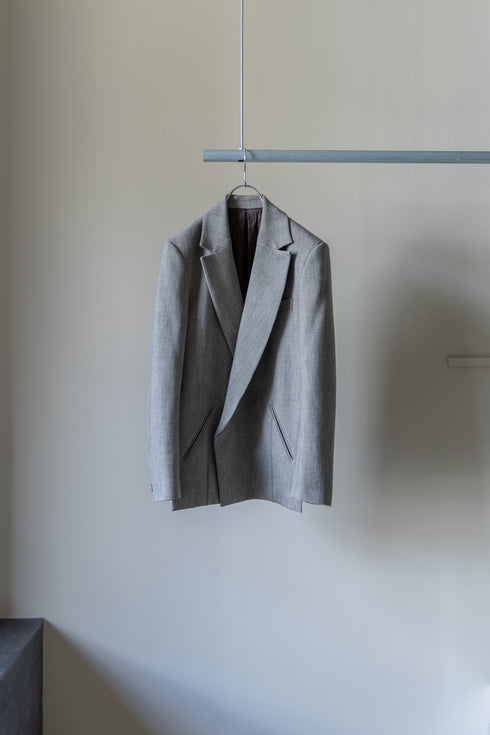 【Licht Bestreben】"Luxe Tweed Double-Breasted Jacket"