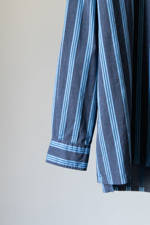 【nuterm】"バンドカラープルオーバーシャツ"