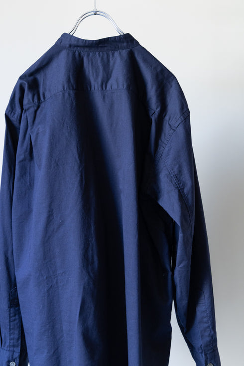 【nuterm】"バンドカラープルオーバーシャツ"