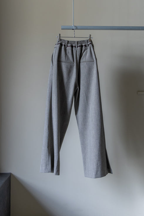 【Licht Bestreben】"Twisted Waist Double Cloth Tweed Trousers"