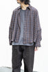 【Licht Bestreben】"Detachable Sleeve Hook-Cuff Check Shirt"