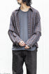 【Licht Bestreben】"Detachable Sleeve Hook-Cuff Check Shirt"