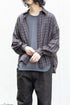 【Licht Bestreben】"Detachable Sleeve Hook-Cuff Check Shirt"