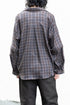 【Licht Bestreben】"Detachable Sleeve Hook-Cuff Check Shirt"