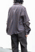 【Licht Bestreben】"Detachable Sleeve Hook-Cuff Check Shirt"