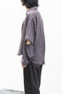 【Licht Bestreben】"Detachable Sleeve Hook-Cuff Check Shirt"