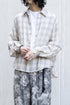 【Licht Bestreben】"Detachable Sleeve Hook-Cuff Check Shirt"
