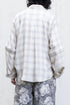 【Licht Bestreben】"Detachable Sleeve Hook-Cuff Check Shirt"