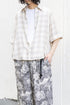 【Licht Bestreben】"Detachable Sleeve Hook-Cuff Check Shirt"