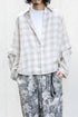 【Licht Bestreben】"Detachable Sleeve Hook-Cuff Check Shirt"