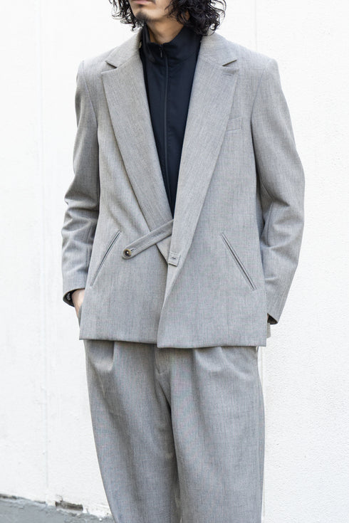 【Licht Bestreben】"Luxe Tweed Double-Breasted Jacket"