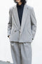 【Licht Bestreben】"Luxe Tweed Double-Breasted Jacket"