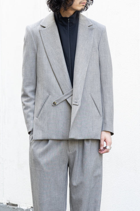 【Licht Bestreben】"Luxe Tweed Double-Breasted Jacket"
