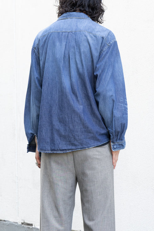 【THE JEAN PIERRE】"Drop Pocket Denim Shirt"