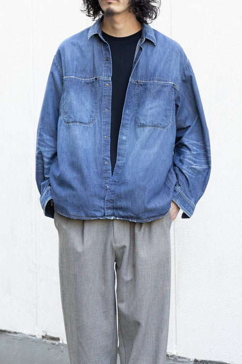 【THE JEAN PIERRE】"Drop Pocket Denim Shirt"