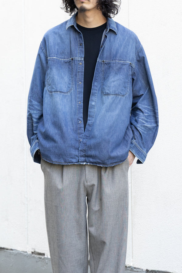 【THE JEAN PIERRE】"Drop Pocket Denim Shirt"