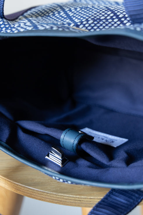 【KUON】"Aizome Sashiko Mini Bag"