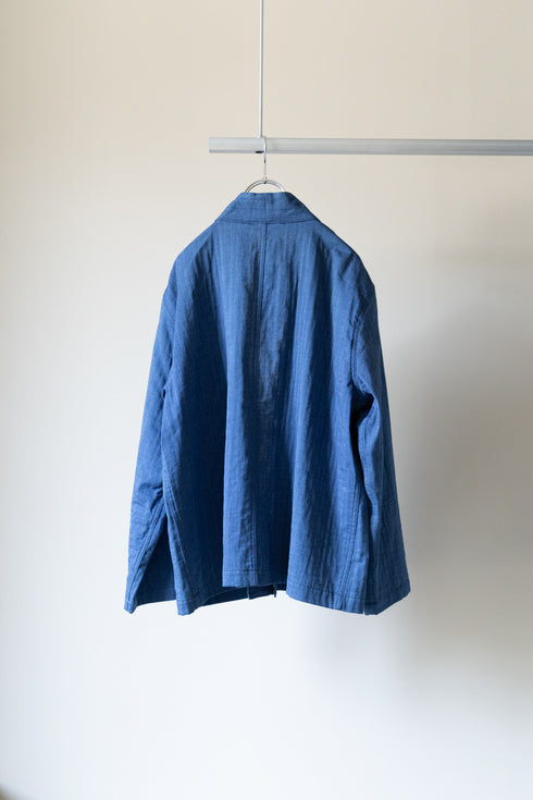 【KUON】"藍染二重織野良着"