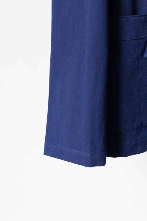 【KUON】"藍染コットンポプリン野良着"
