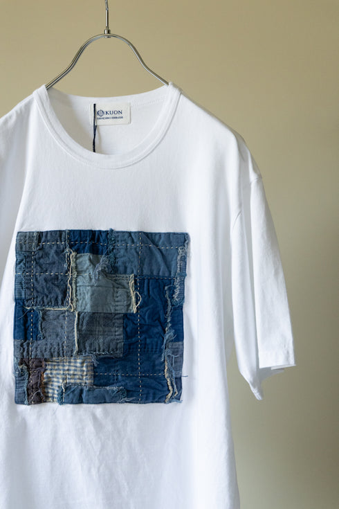 【KUON】"襤褸パッチティーシャツ"