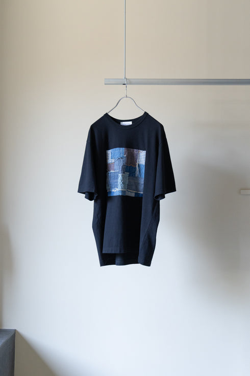 【KUON】"襤褸パッチティーシャツ"
