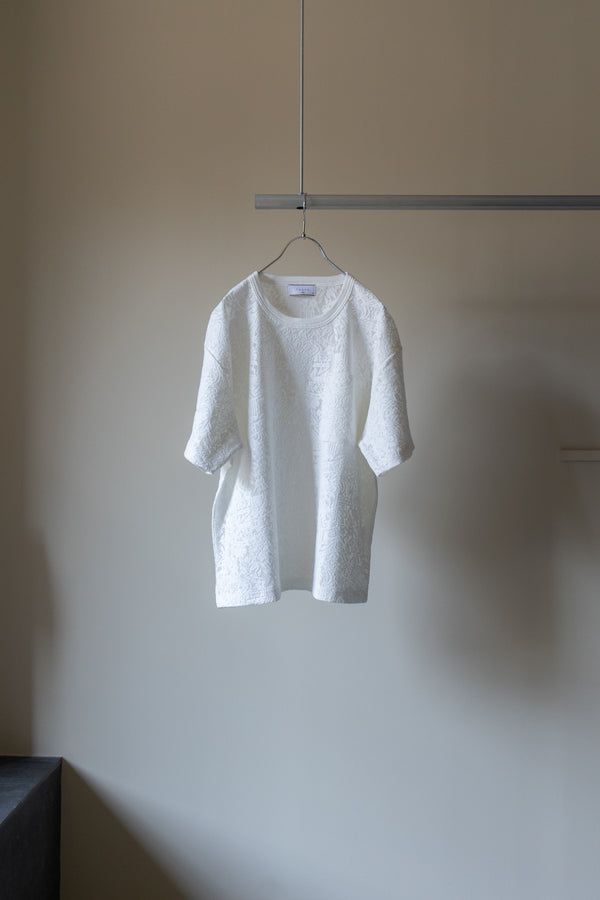 【TAUPE】"エスニックレースショートスリーブルーズティー"