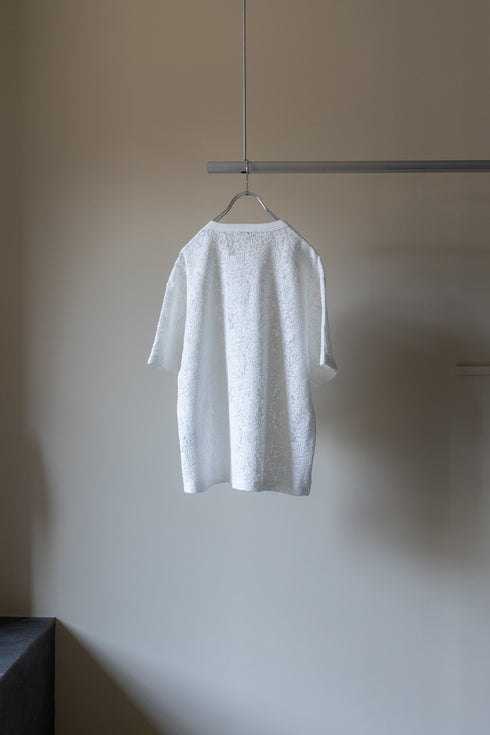 【TAUPE】"エスニックレースショートスリーブルーズティー"