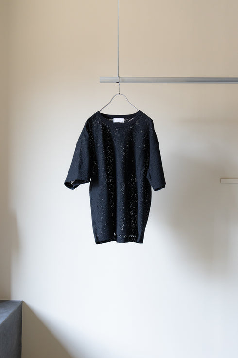 【TAUPE】"エスニックレースショートスリーブルーズティー"