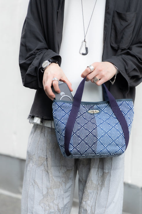 【KUON】"Aizome Sashiko Mini Bag"