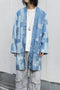 【KUON】"Paint-Splattered Denim Patchwork Noragi"