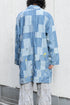 【KUON】"Paint-Splattered Denim Patchwork Noragi"