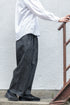 【Blanc YM】"Silk Denim Wide Pants"