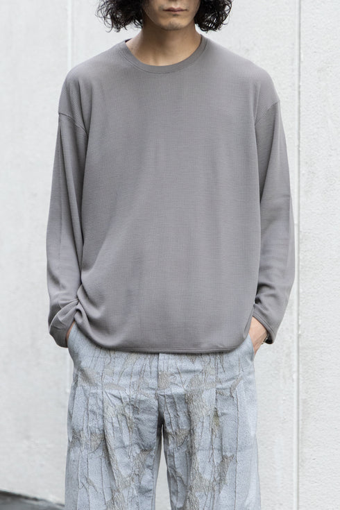 【CURLY&Co.】"WOOL WAFFLE JERSEY TEE"
