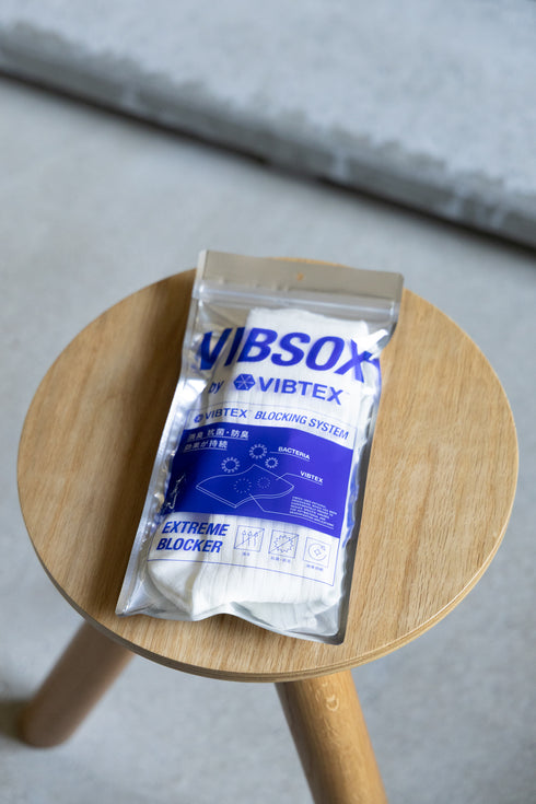 【VIBSOX】"消臭・防臭・抗菌ドレスリブパイルソックス"