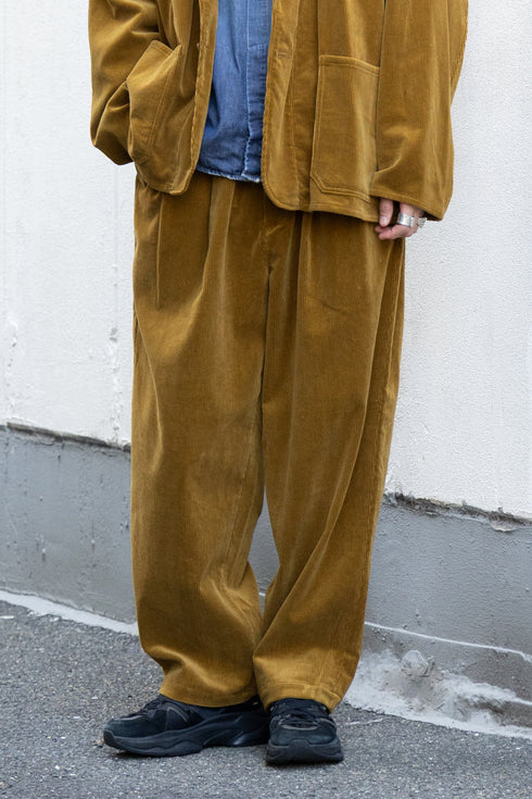 【YOKO SAKAMOTO】"DOUBLE PLEATED WIDE EASY PANTS"
