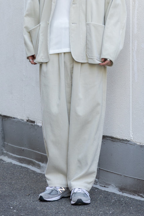 【YOKO SAKAMOTO】"DOUBLE PLEATED WIDE EASY PANTS"