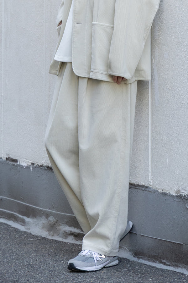 【YOKO SAKAMOTO】"DOUBLE PLEATED WIDE EASY PANTS"