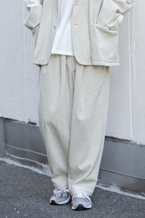 【YOKO SAKAMOTO】"DOUBLE PLEATED WIDE EASY PANTS"