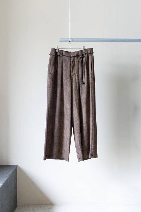 【ETHOSENS】"Uneven dye slacks"