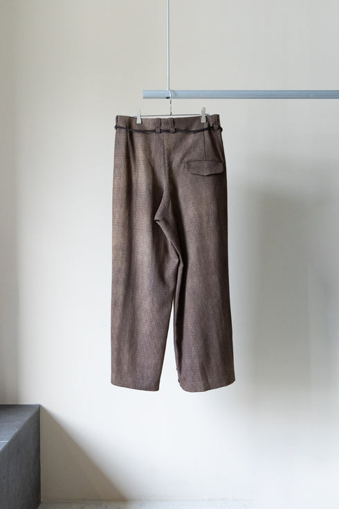 【ETHOSENS】"Uneven dye slacks"