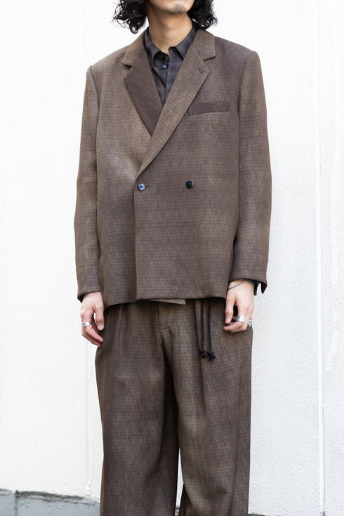 【ETHOSENS】"Uneven dye jacket"