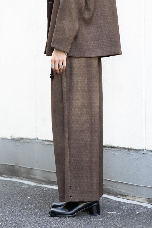 【ETHOSENS】"Uneven dye slacks"