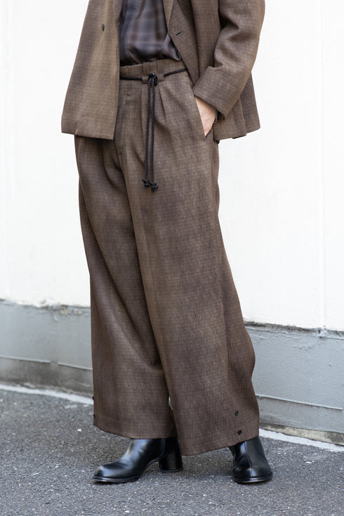 【ETHOSENS】"Uneven dye slacks"