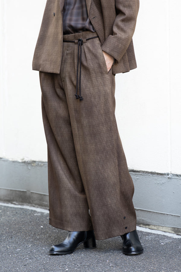 【ETHOSENS】"Uneven dye slacks"